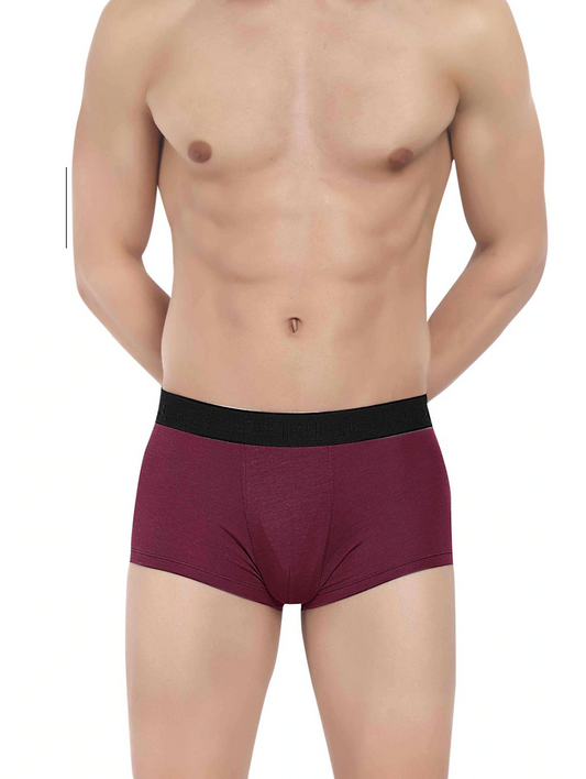 Men Comfortable & slim solid underwear (Size-34inches) (Color-MAROON)