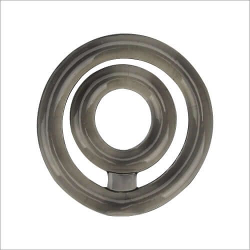 Loving Joy Stretchy Double Cock Ring, clear design, stretches for comfortable fit, packaged in sealed bag.